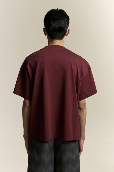 TOBI OVERSIZED LOGO TEE RUST BURGUNDY (NAMESAKE EXCLUSIVE)