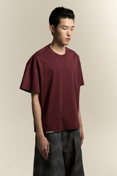 TOBI OVERSIZED LOGO TEE RUST BURGUNDY (NAMESAKE EXCLUSIVE)
