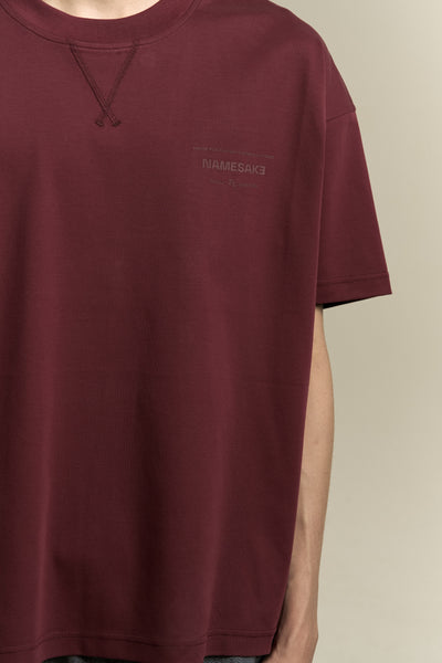 TOBI OVERSIZED LOGO TEE RUST BURGUNDY (NAMESAKE EXCLUSIVE)