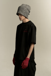 SAVA OVERSIZED WARNING TEE EUPHORIC BLACK
