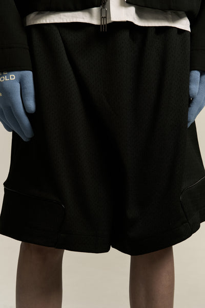 KIRK PLEATED SHORTS EUPHORIC BLACK