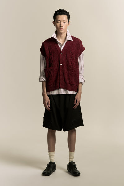 MARINA SLEEVELESS VEST BURGUNDY (NAMESAKE EXCLUSIVE)