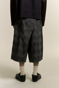 REID PLEATED SHORTS SPACE WAVE BLUE