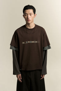 CHUCK 3-LAYERED TEE STAGNANT BROWN