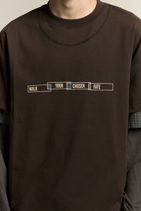 CHUCK 3-LAYERED TEE STAGNANT BROWN