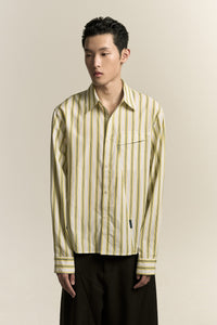 COMO LS SHIRT LEMON STRIPE