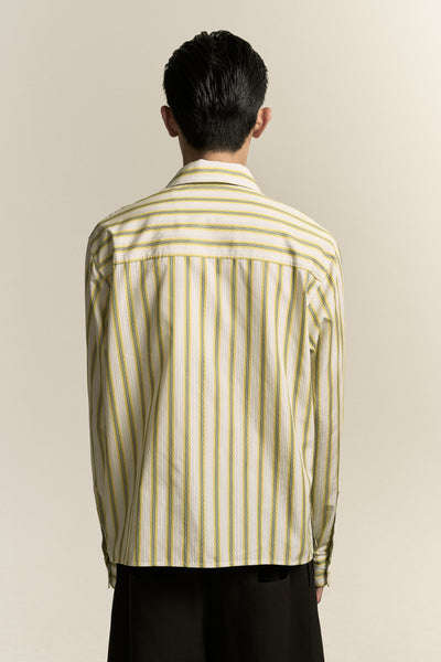 COMO LS SHIRT LEMON STRIPE