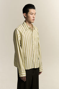 COMO LS SHIRT LEMON STRIPE