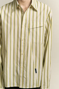 COMO LS SHIRT LEMON STRIPE