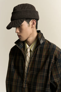 DAVE KNITTED FEDORA STAGNANT BROWN