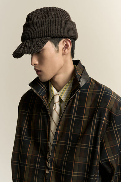DAVE KNITTED FEDORA STAGNANT BROWN
