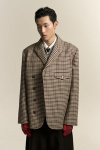 SANFORD PEACOAT MINGLE PLAID