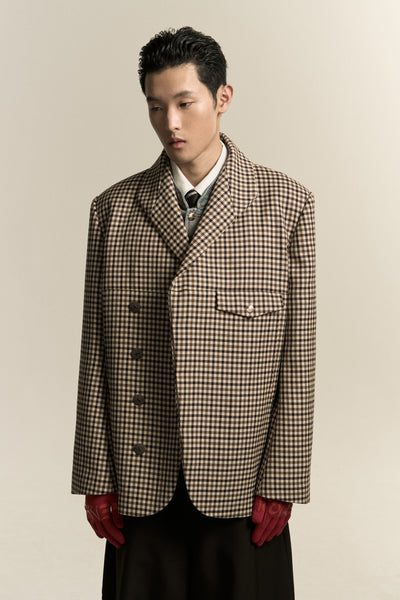 SANFORD PEACOAT MINGLE PLAID