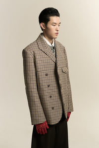 SANFORD PEACOAT MINGLE PLAID