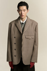 SANFORD PEACOAT MINGLE PLAID