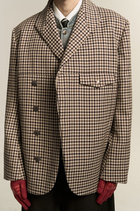 SANFORD PEACOAT MINGLE PLAID