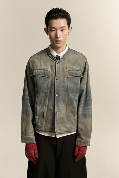 JARVIS DENIM JACKET MIRROR LAKE BLUE