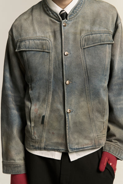 JARVIS DENIM JACKET MIRROR LAKE BLUE