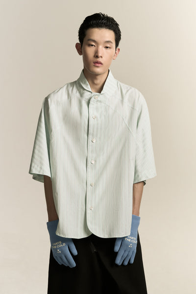 SARIO BOMBER SS SHIRT MINT TEA