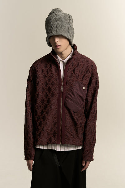 GARNETT TRACK SHIRT CABERNET RED