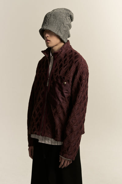 GARNETT TRACK SHIRT CABERNET RED