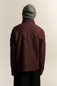 GARNETT TRACK SHIRT CABERNET RED