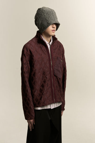 GARNETT TRACK SHIRT CABERNET RED