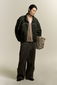 SIDNEY TRACK SHIRT FOREST GREEN