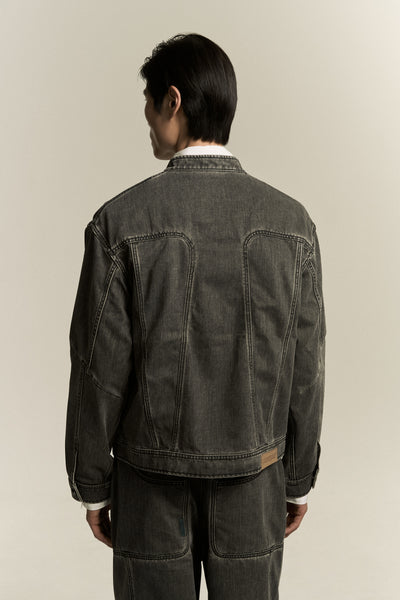 JARVIS DENIM JACKET EUPHORIC BLACK