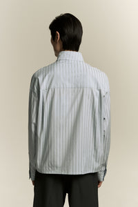 SARIO BOMBER LS SHIRT LAKE STRIPE (NAMESAKE EXCLUSIVES)