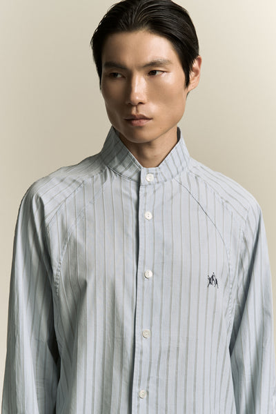 SARIO BOMBER LS SHIRT LAKE STRIPE (NAMESAKE EXCLUSIVE)