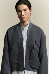 KIRK FLIGHT JACKET DEPTH BLUE