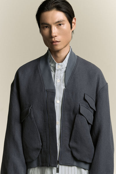 KIRK FLIGHT JACKET DEPTH BLUE