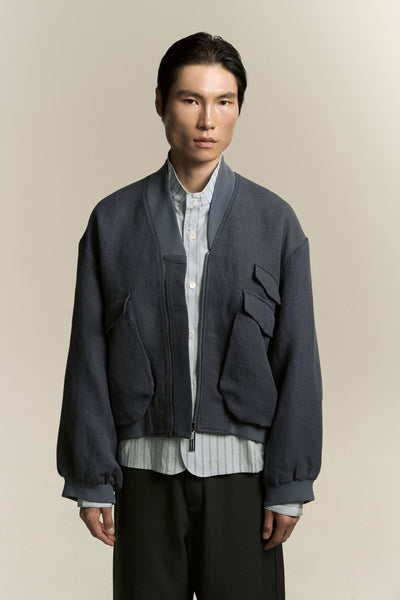 KIRK FLIGHT JACKET DEPTH BLUE