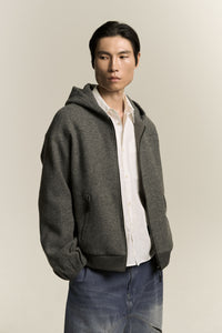 EARL ZIP HOODIE ASH GREY (NAMESAKE EXCLUSIVE)