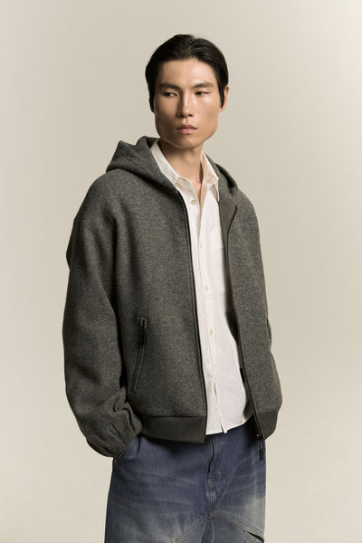 EARL ZIP HOODIE ASH GREY (NAMESAKE EXCLUSIVE)