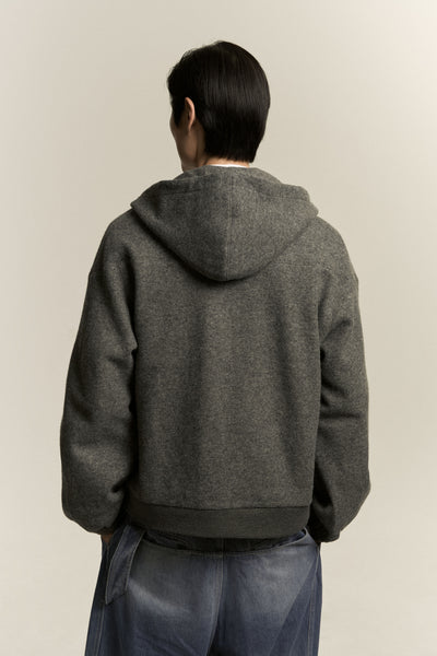 EARL ZIP HOODIE ASH GREY (NAMESAKE EXCLUSIVE)