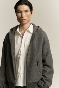 EARL ZIP HOODIE ASH GREY (NAMESAKE EXCLUSIVE)