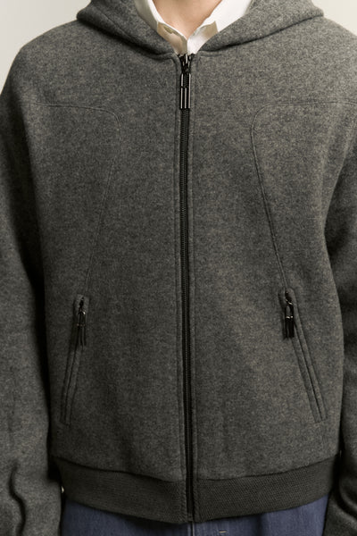 EARL ZIP HOODIE ASH GREY (NAMESAKE EXCLUSIVE)