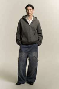 EARL ZIP HOODIE ASH GREY (NAMESAKE EXCLUSIVE)