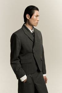 DARKO CROPPED BLAZER ASH GREY