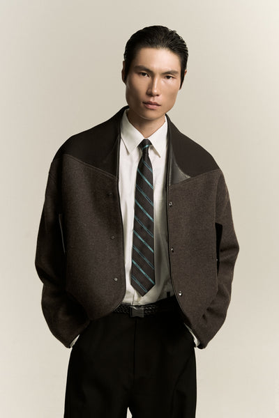 IVAN FLEECE JACKET STAGNANT BROWN