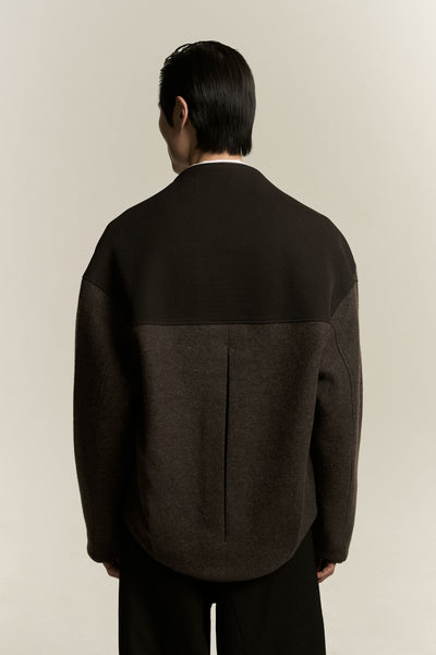 IVAN FLEECE JACKET STAGNANT BROWN