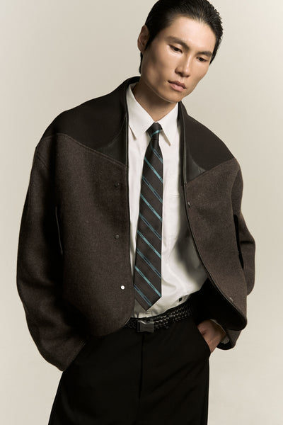 IVAN FLEECE JACKET STAGNANT BROWN