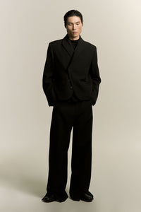 KEVIN SLIT TROUSERS EUPHORIC BLACK