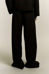 KEVIN SLIT TROUSERS EUPHORIC BLACK