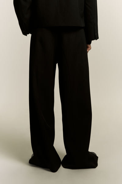 KEVIN SLIT TROUSERS EUPHORIC BLACK