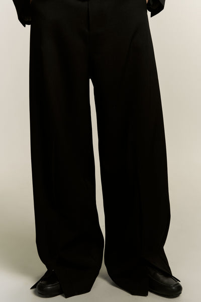 KEVIN SLIT TROUSERS EUPHORIC BLACK
