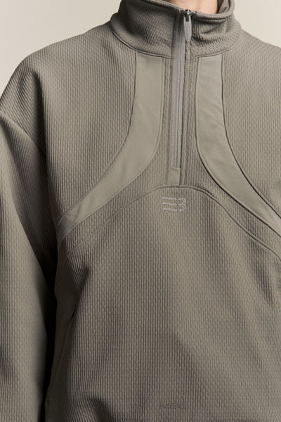BOUNCE BACK HALF ZIP SWEATER SILENT GREY