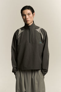 NEWMAN HALF ZIP SWEATER ASH GREY